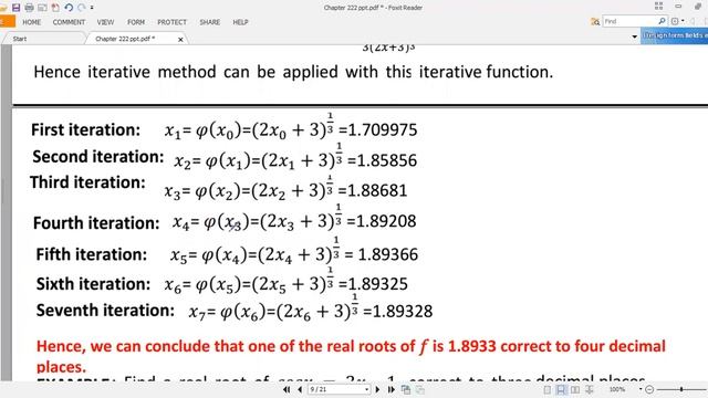 Iteration Method for solution of nonlinear equation: Numerical Method смотреть онлайн