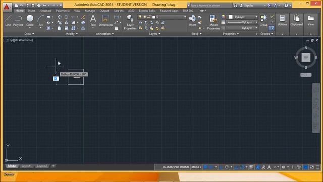 AutoCAD - Ortho and polar tracking смотреть онлайн