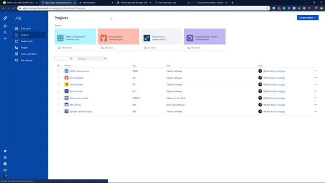 Jira Training - How to set Permission scheme plus explaining about Roles and Groups смотреть онлайн