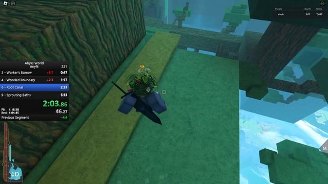 4m 8s checkpoint 1 to 9 any% speedrun Abyss World Roblox (outdated) смотреть онлайн