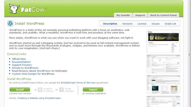 How to install wordpress WP The easy way 3 clicks wordpress.org in fatcow webhost смотреть онлайн