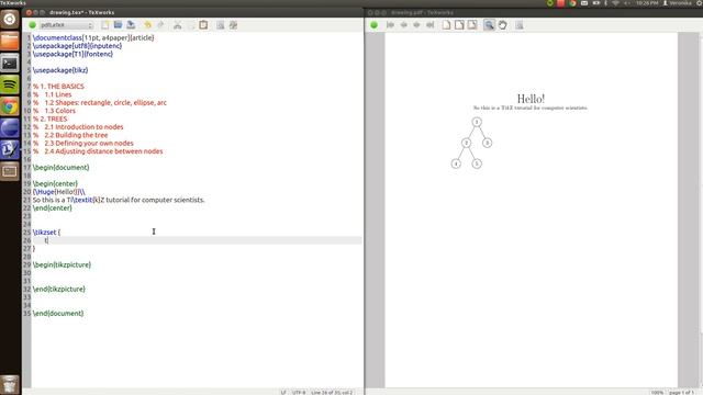 TikZ: basics and trees смотреть онлайн