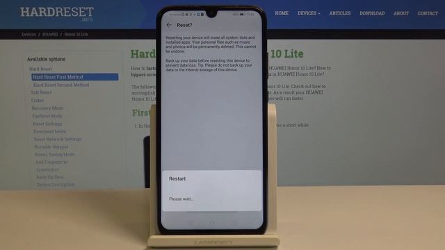 How to Hard Reset Honor 10 Lite - Factory Data Reset смотреть онлайн