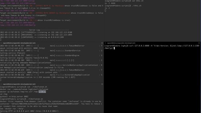 Demo of Kontain protecting a Spring Boot Application against the Log4Shell vulnerability смотреть онлайн