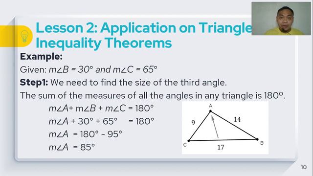 Application on Triangle Inequalities (Math 8 - Quarter 4: Module 2/ Week 2) смотреть онлайн