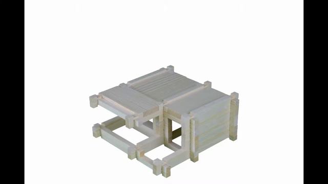 деревянный конструктор Разборный домик №3 смотреть онлайн