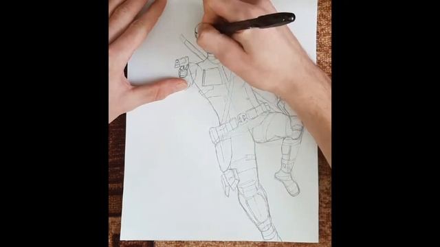 Как нарисовать Deadpool(a) смотреть онлайн