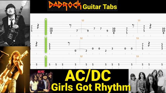 Girls Got Rhythm - AC/DC - Guitar + Bass TABS Lesson (Request) смотреть онлайн