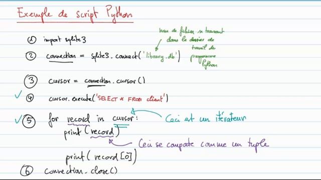 Accès au SGBDR SQLite depuis Python смотреть онлайн