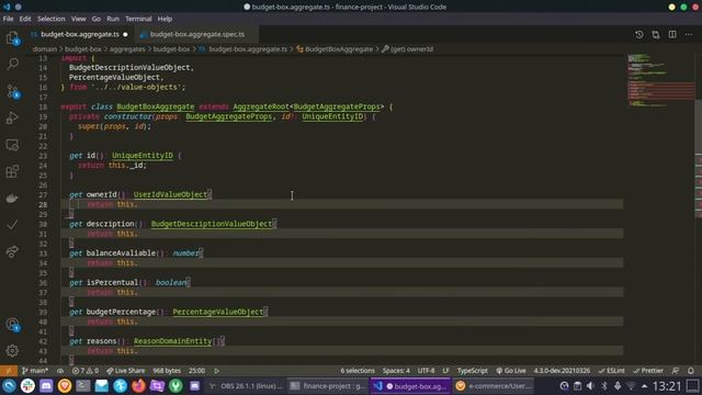 PROGRAMAÇÃO NODEJS DDD E TYPESCRIPT - AULA 23 - AGGREGATE BUDGETBOX смотреть онлайн