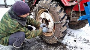 Цепи противоскольжения своими руками на минитрактор синтай 220