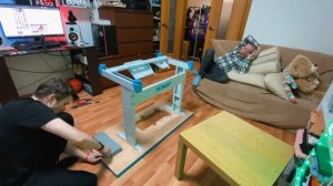 jack w-d-01gb Как собрать промышленную плоскошовную машину, Сборка распошивалки