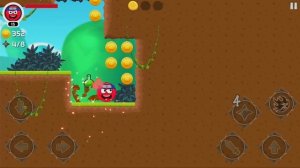 КРАСНЫЙ ШАРИК ниндзя спасает ЛЮБИМУЮ принцессу. 1-4 уровни. Мультик ИГРА Red Ball Hero Ninja 4