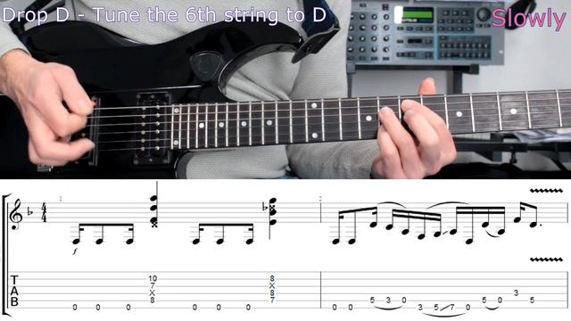 Billy Talent, Devil On My Shoulder, Guitar Lesson, How to play main riff, TAB смотреть онлайн
