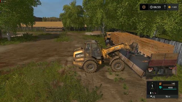 Farming Simulator 17 ➣ Карта Бухалово № 22. Погрузка и перевозка досок на производство Поддонов смотреть онлайн
