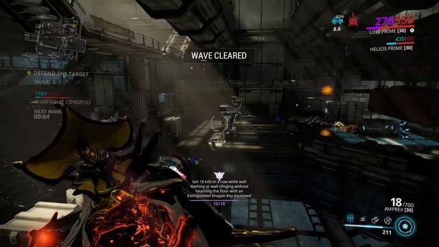 Warframe Riven Challenge: Get 18 kills in a row while wall dashing or wall clinging without touchin смотреть онлайн