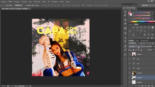 Tutorial Como fazer uma capa png no photoshop смотреть онлайн