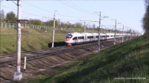 Высокоскоростной поезд  "Сапсан"  Москва — Санкт-Петербург