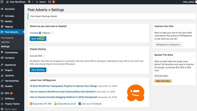 Publicidad en WordPress ¿cómo insertar banners en post? смотреть онлайн