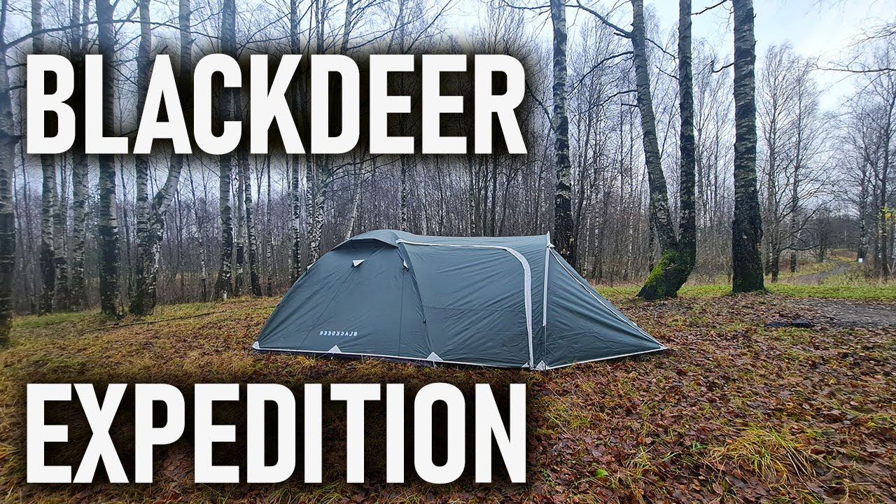 Трехместная кемпинговая палатка Blackdeer Expedition 3-4 местная Розыгрыш палатки с большим тамбуром смотреть онлайн