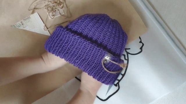 Cotton fisherman beanie, Docker knitted hat, order packing, men's beanie. смотреть онлайн