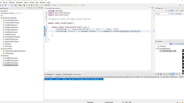 streams remove empty strings смотреть онлайн