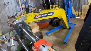 МОБИЛЬНЫЙ РАСТОЧНОЙ СТАНОК. ВОССТАНОВЛЕНИЕ ОТВЕРСТИЙ ПОД ПАЛЬЦЫ НА СТРЕЛЕ МИНИ ЭКСКАВАТОРА.