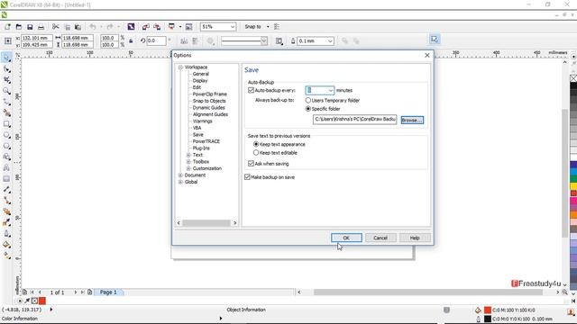 Auto Backup Settings in CorelDRAW: Tutorial in Hindi - Tips and Tricks смотреть онлайн