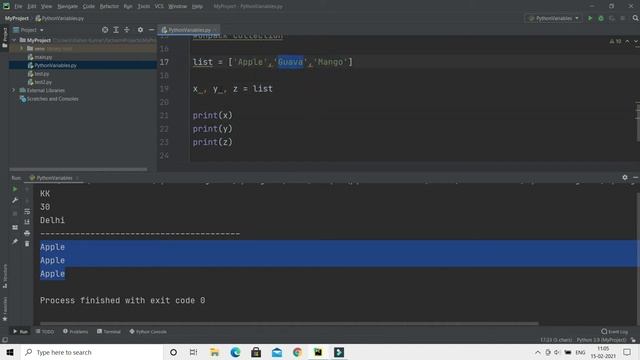 Python Variables - Assign Multiple Values | Unpack a Collection in python | Hindi смотреть онлайн