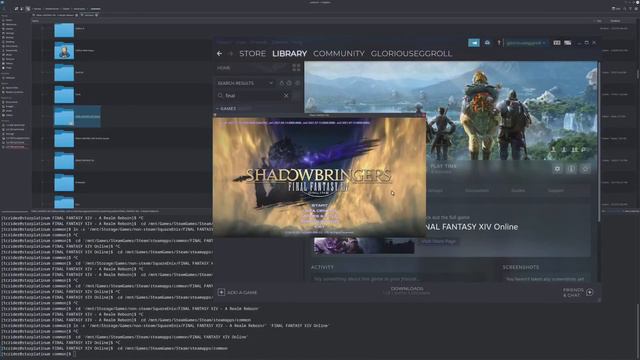 Play Final Fantasy XIV on Proton-6.13-GE-1 in Linux with Steam OR Non-steam version! смотреть онлайн