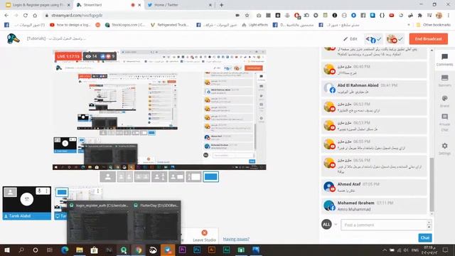 [Flutter Tutorials] - برمجة صفحات التسجيل وتسجيل الدخول والاستقبال وربطها بال Firebase смотреть онлайн