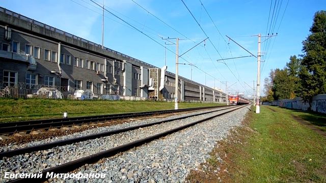 Электропоезд ЭД2Т-0027 (ТЧ-3) пригородный поезд №6012/6011 Одинцово - Люблино. смотреть онлайн