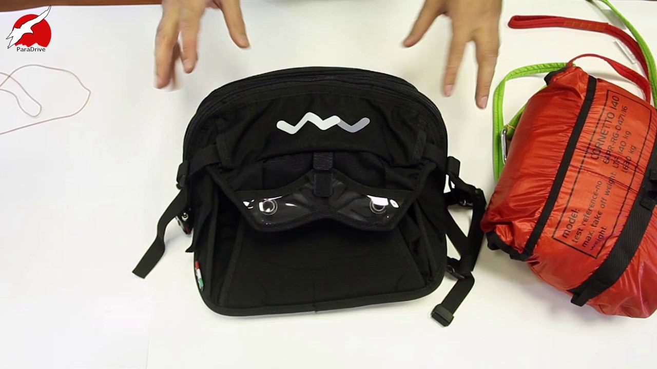 Парапланеризм: упаковка парашюта Cornetto-140 во фронтальный кокпит Woody Valley смотреть онлайн