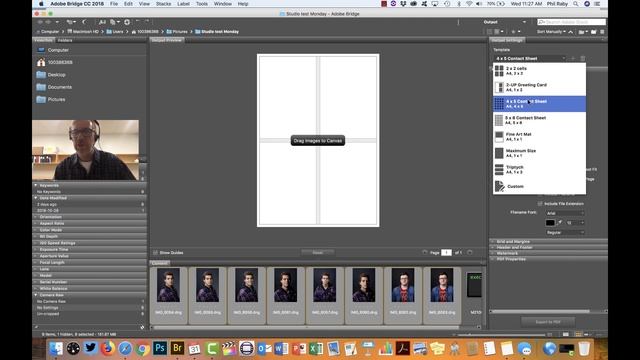 Creating a contact sheet in Adobe Bridge CC 2018 смотреть онлайн