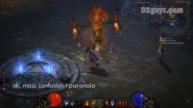 Diablo3-Колдун-умение-Массовое замешательство+Паранойя смотреть онлайн