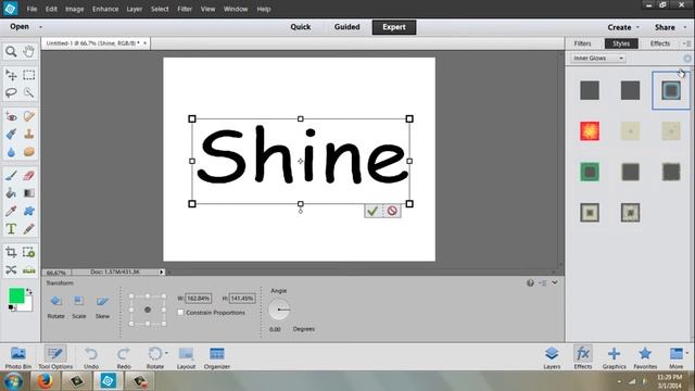 How to Make Shiny Round Letters in Photoshop Elements : Photoshop CS6 & Elements смотреть онлайн