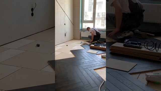 Укладка инженерной доски