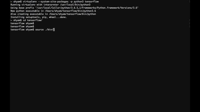 Tensorflow + Keras Installation On MacOS