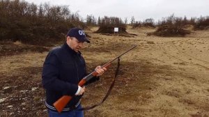 иж 18 е  одностволка   тест на кучность   32 калибр