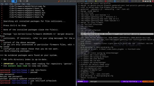 Encrypted Gentoo Base Install pt2: Kernel and beyond смотреть онлайн