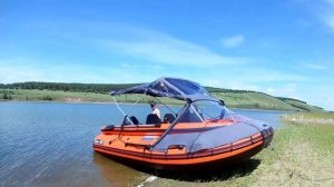 Ходовой комбинированный тент-трансформер на лодку ПВХ РИФ Тритон 420ф