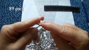 Ажурная юбка спицами из льна