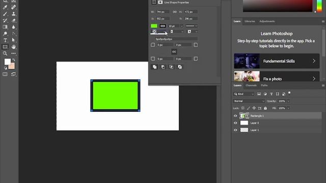 Photoshop CC 2022 : Rectangle Tool Urdu Hindi Tutorial | How to use Rectangular смотреть онлайн