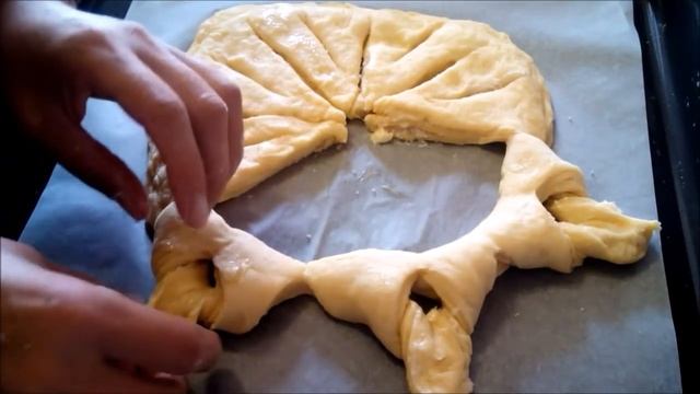 Красивый домашний дрожжевой пирог Pie decoration Идея украшения смотреть онлайн
