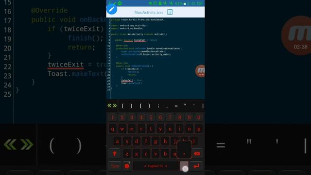 Double Back to Exit (Android JAVA) смотреть онлайн