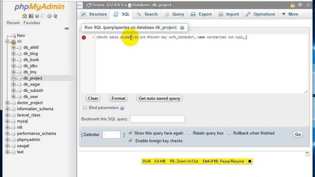 database and table creation query using mysql in Nepali смотреть онлайн