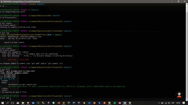 Curso 3 de Git - ¿Qué es eso del working directory? смотреть онлайн