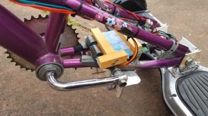 DIY homemade modified Segway Hoverboard bicycle electric trike