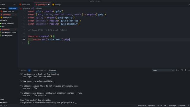 Gulp.js Quick Start & Basic Configuration смотреть онлайн