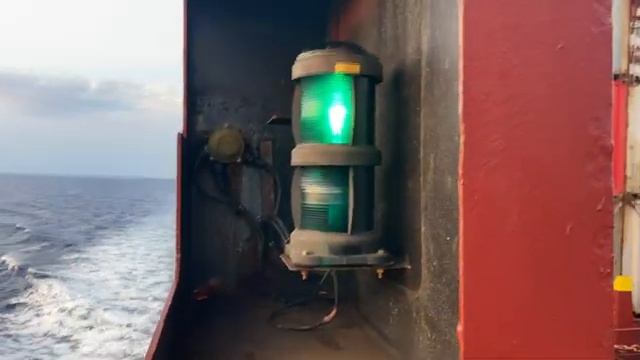 Navigation Lights On A Cargo Ship | Life At Sea смотреть онлайн